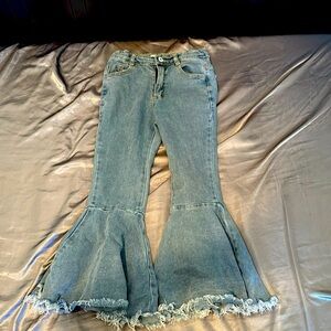Bellbottoms jeans, navy blue